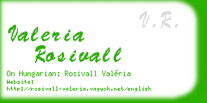 valeria rosivall business card